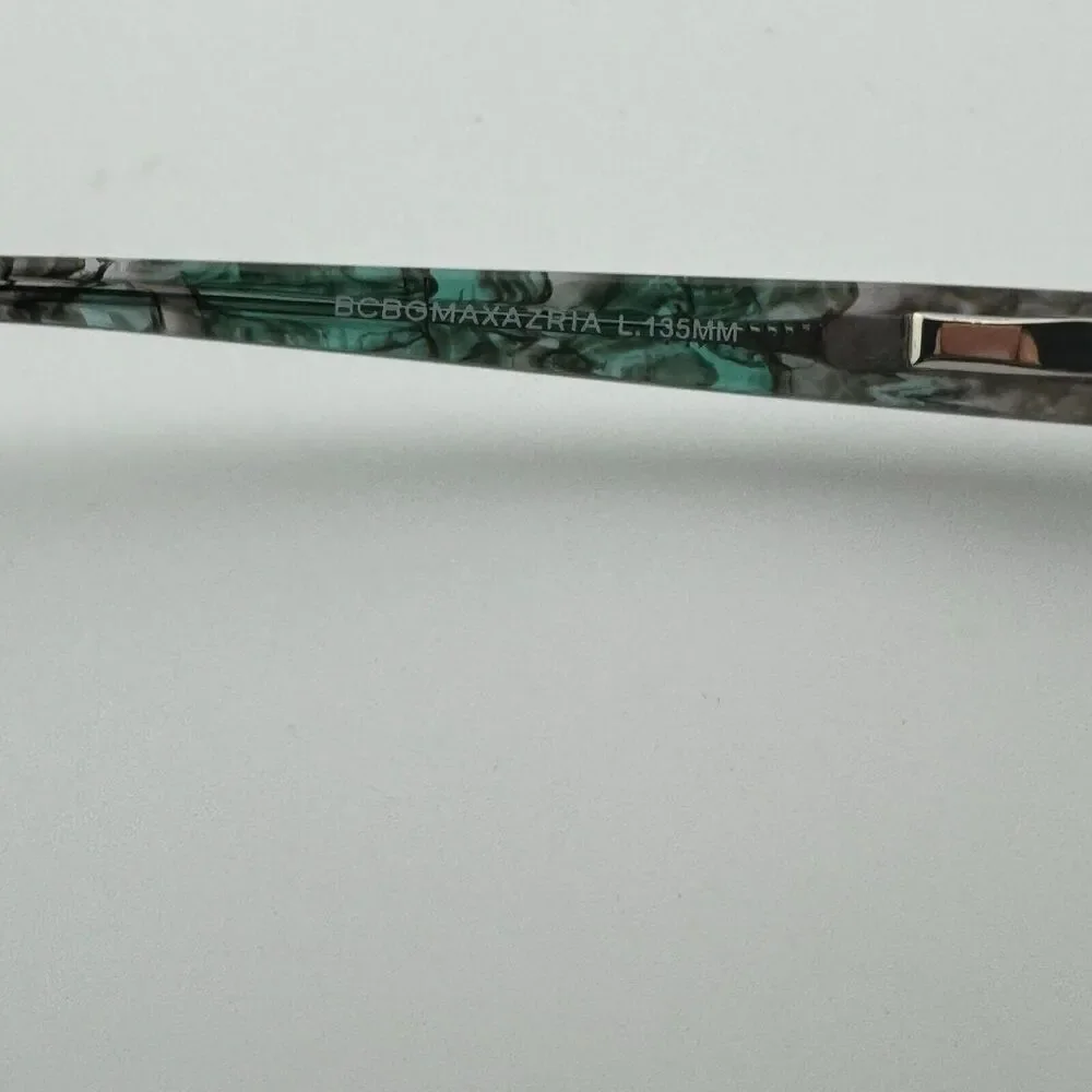 BCBGMaxazria Cat Eye Half Rim Eyeglasses‎ Flex KANA TEAL 53 17 135 H12744